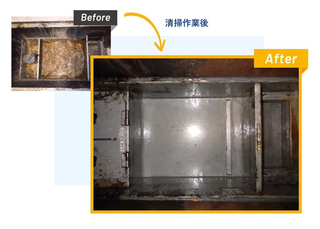飲食店や施設などで発生する<br>グリストラップ・汚泥の回収